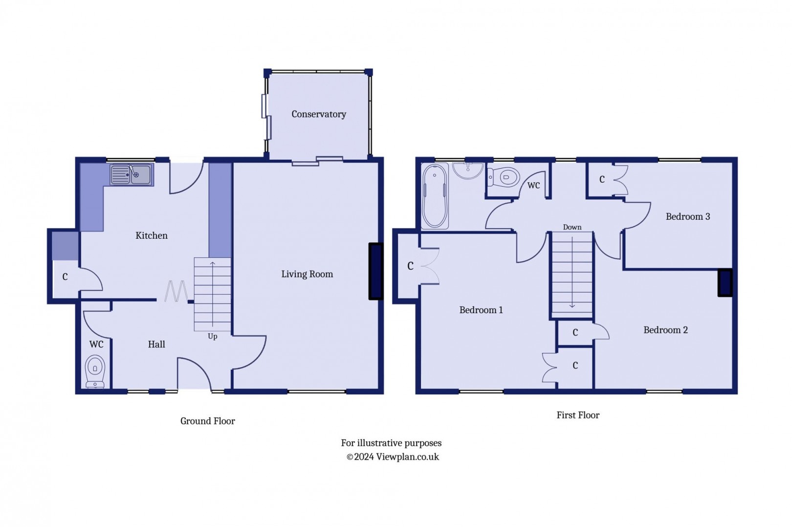 Floorplan for St Peters Road, Penarth