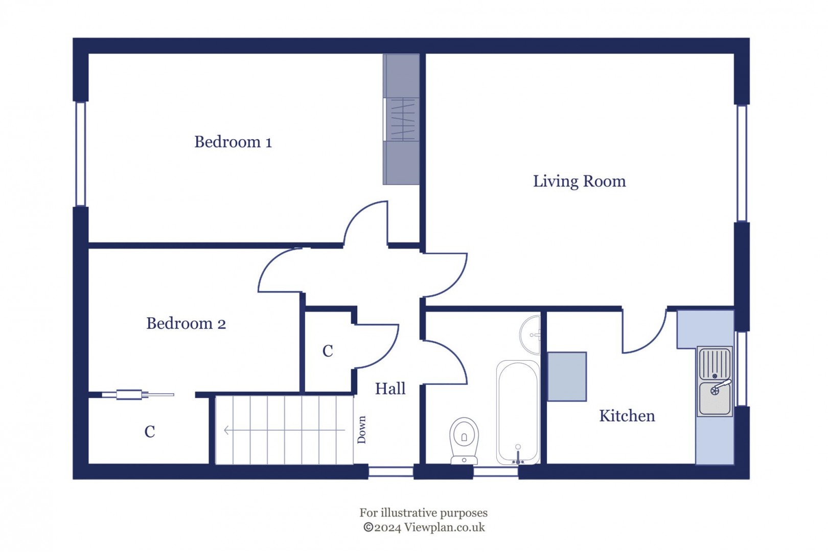 Floorplan for Dochdwy Road, Llandough