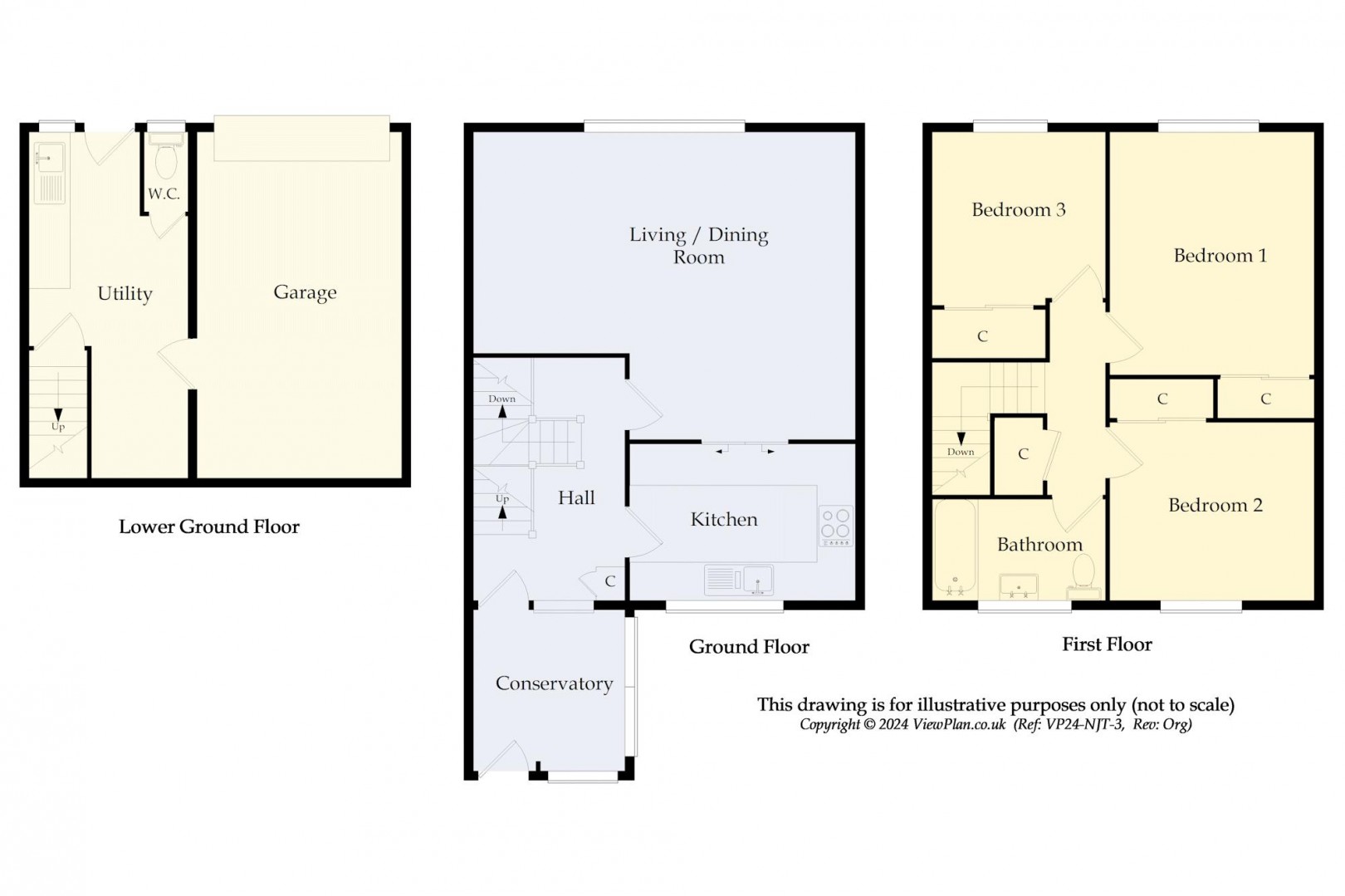 Floorplan for Uppercliff Drive, Penarth