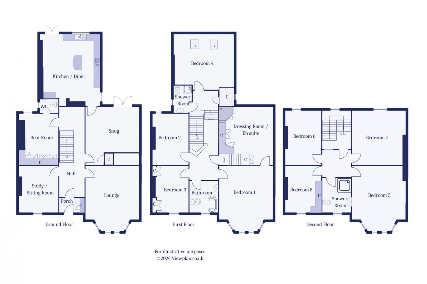 Floorplan for Plymouth Road, Penarth