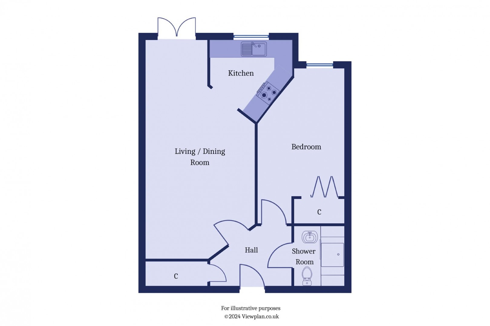 Floorplan for Plymouth Road, Penarth