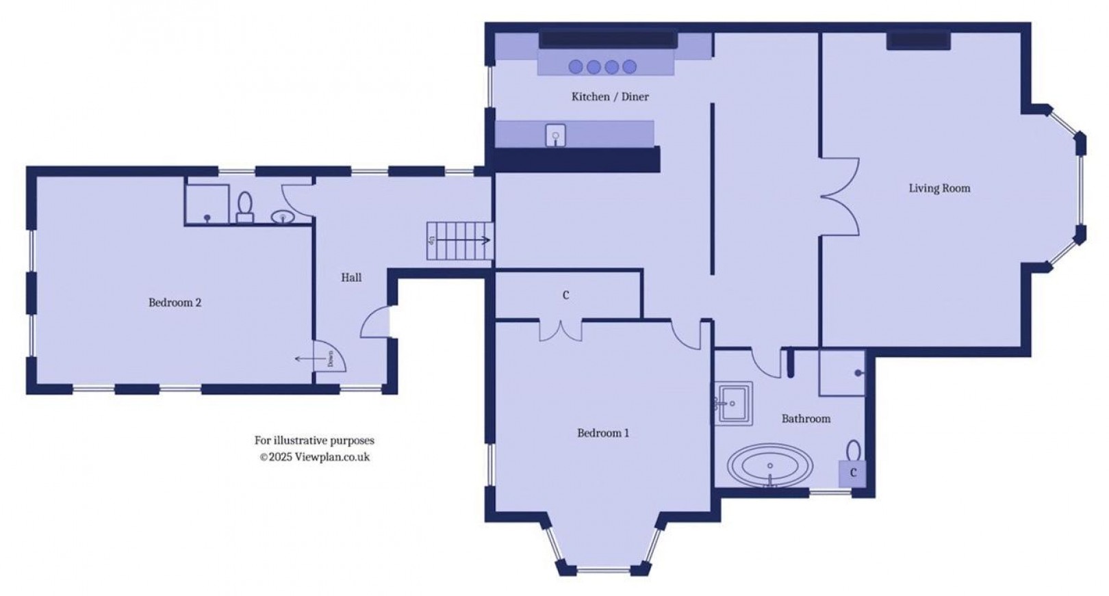 Floorplan for Plymouth Road, Penarth