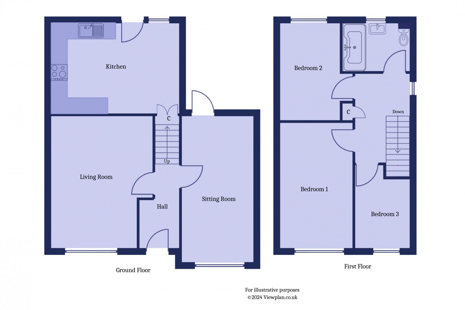 Floorplan for The Heathers, Barry