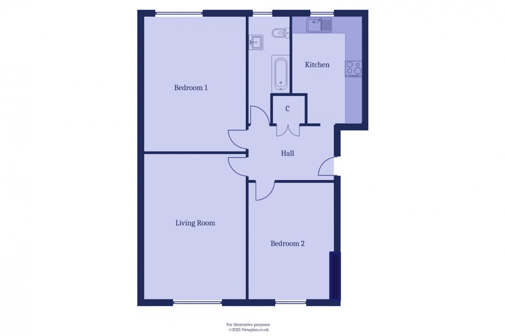 Floorplan for Rowan House, Bridge Street, Penarth