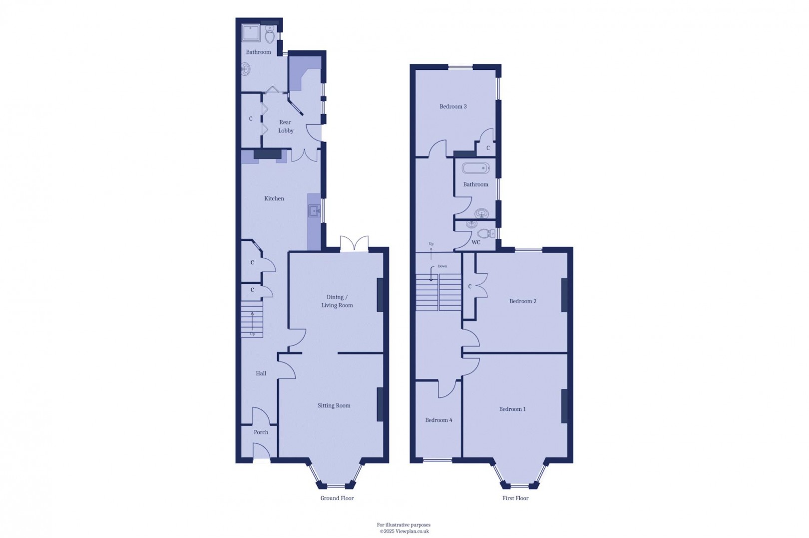 Floorplan for Windsor Road, Penarth