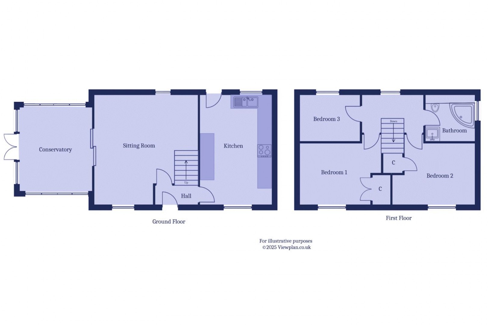 Floorplan for Brockhill Way, Penarth