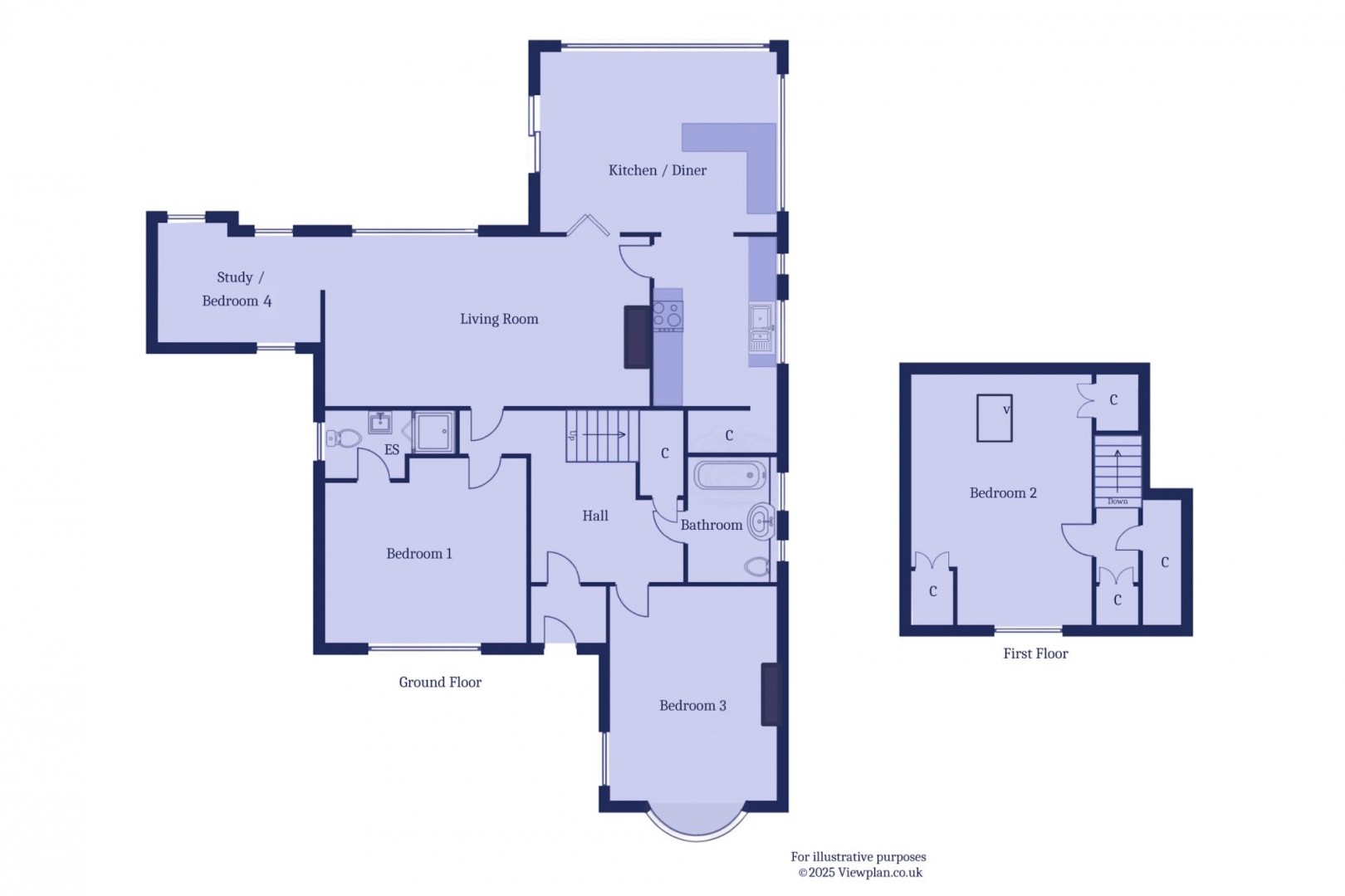 Floorplan for Smithies Avenue, Penarth