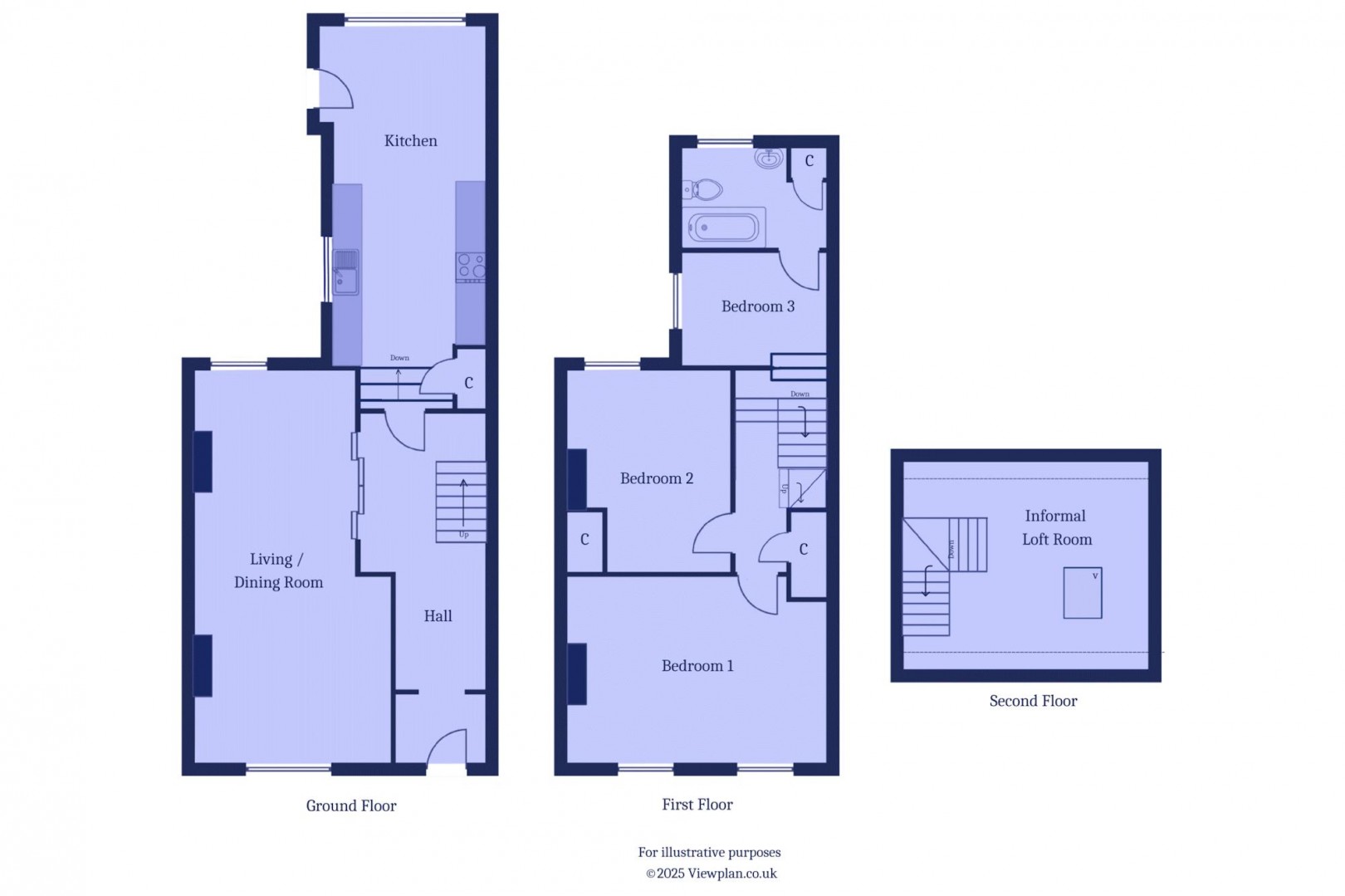 Floorplan for Charlotte Street, Cogan, Penarth