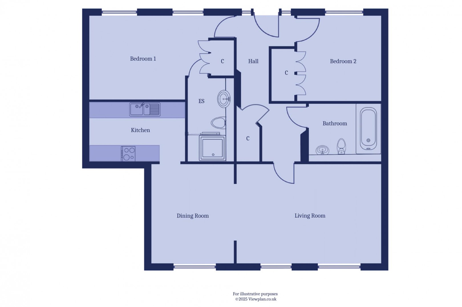 Floorplan for Woodlands, Hayes Point, Sully