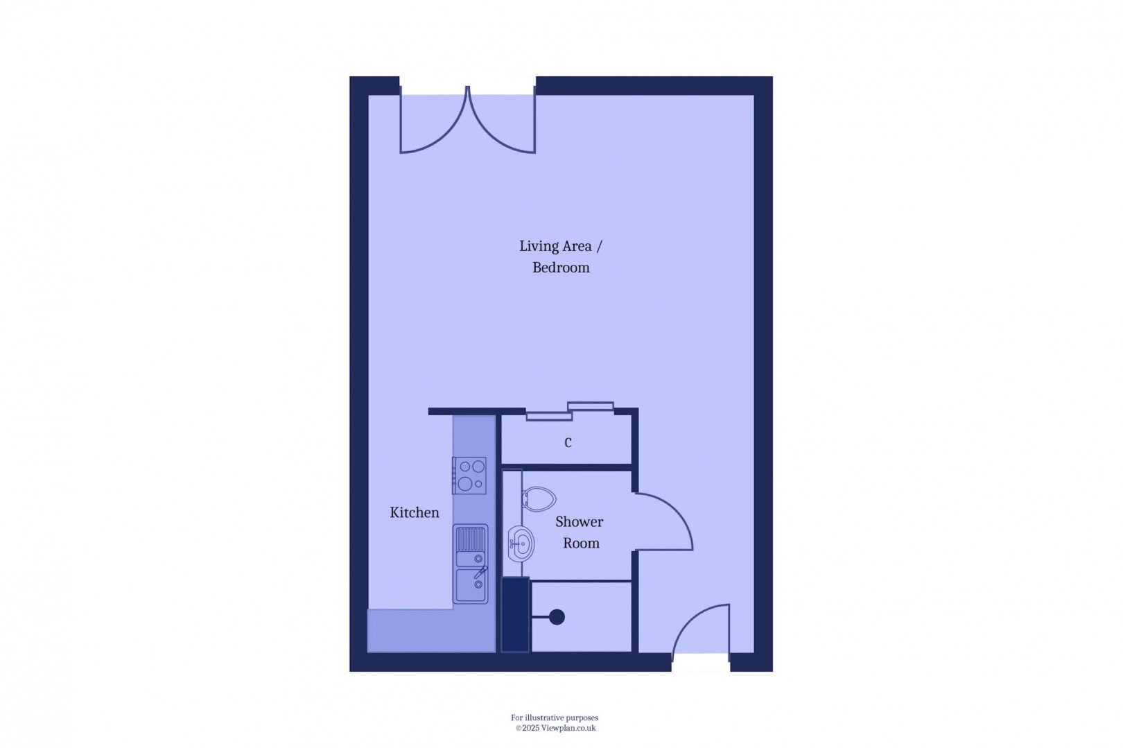 Floorplan for Ferry Court, Cardiff