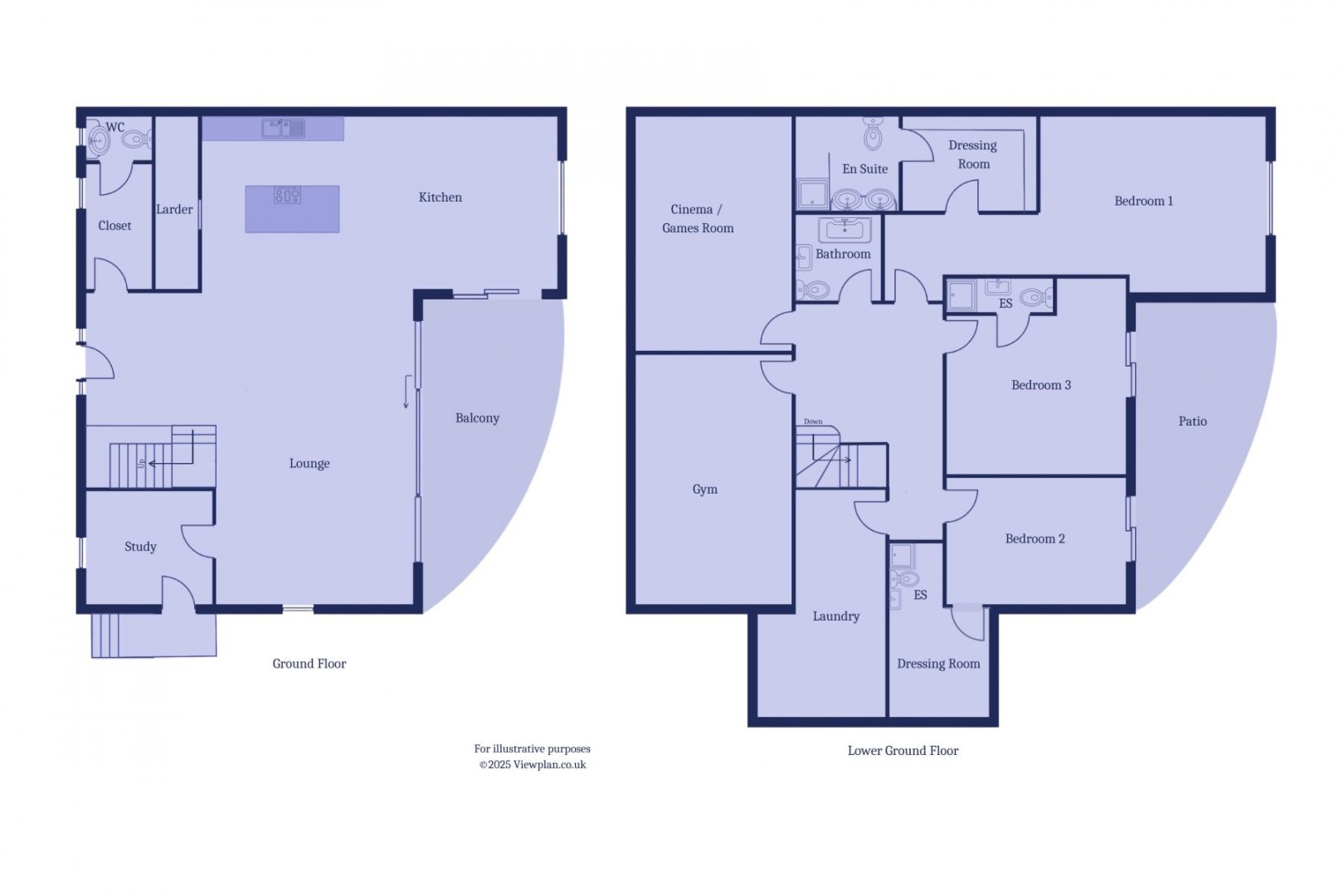 Floorplan for Northcliffe Drive, Penarth