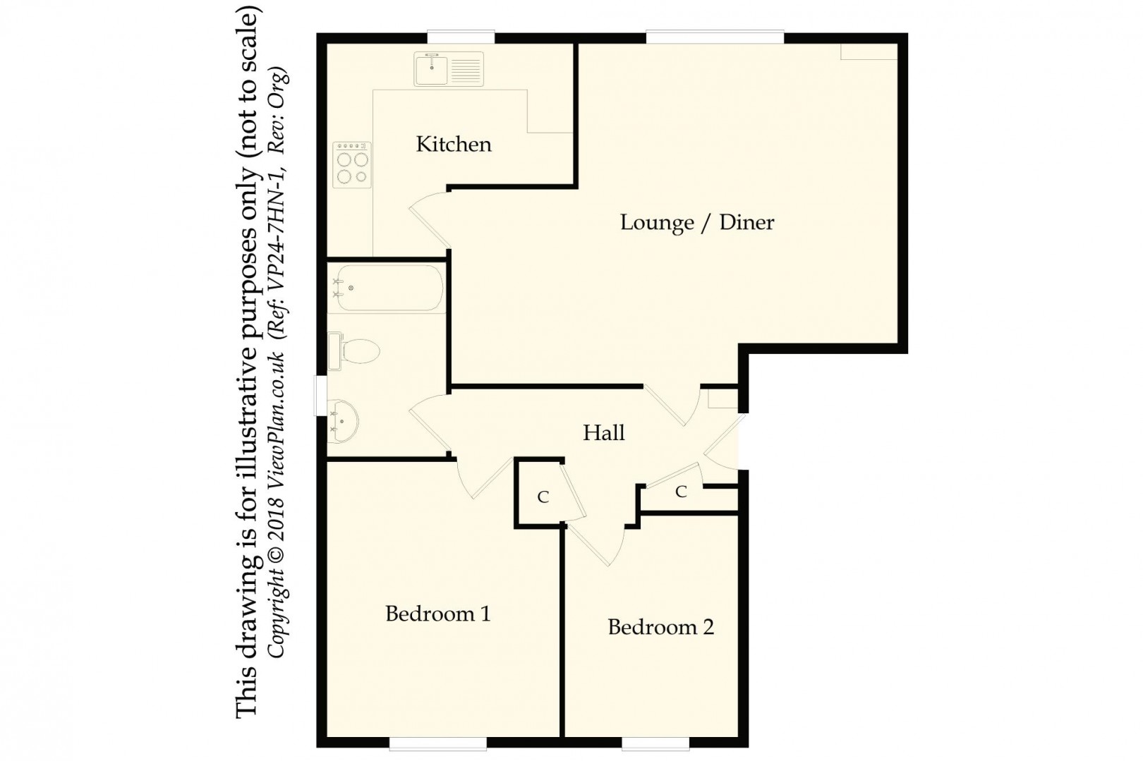 Floorplan for Salisbury Court, Salisbury Avenue, Penarth