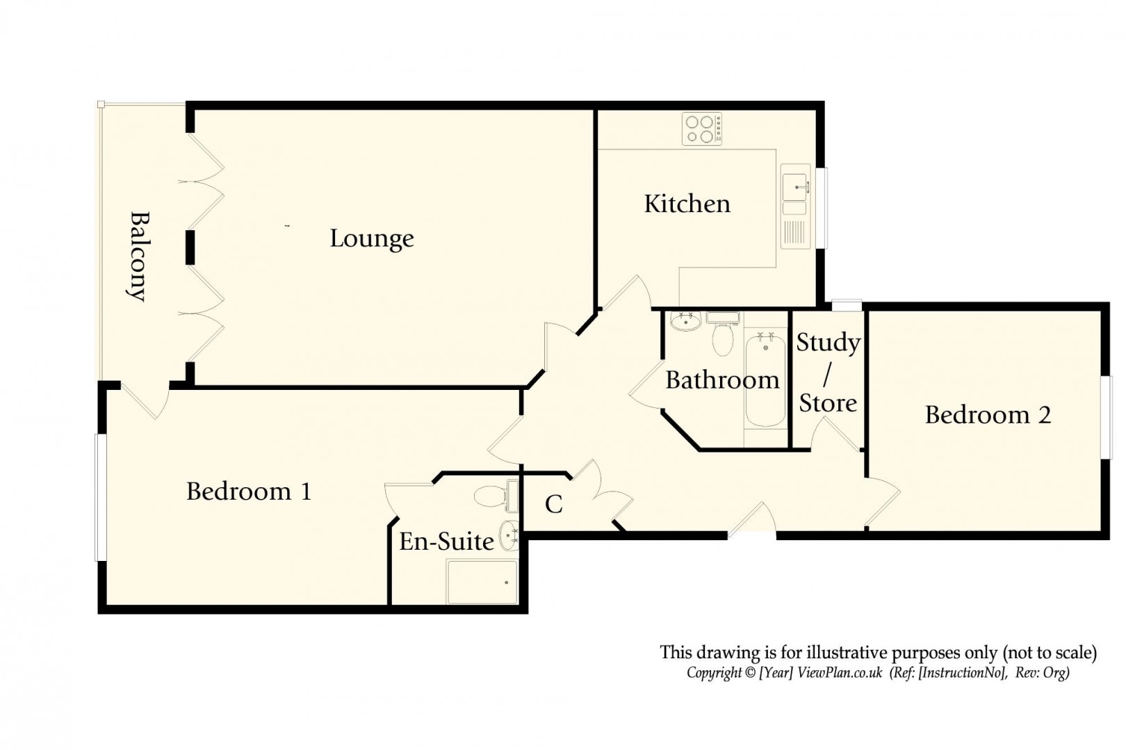 Floorplan for Bridgeman Road, Penarth